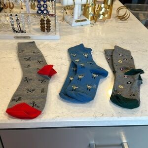 J Crew 3 pack Sports socks​